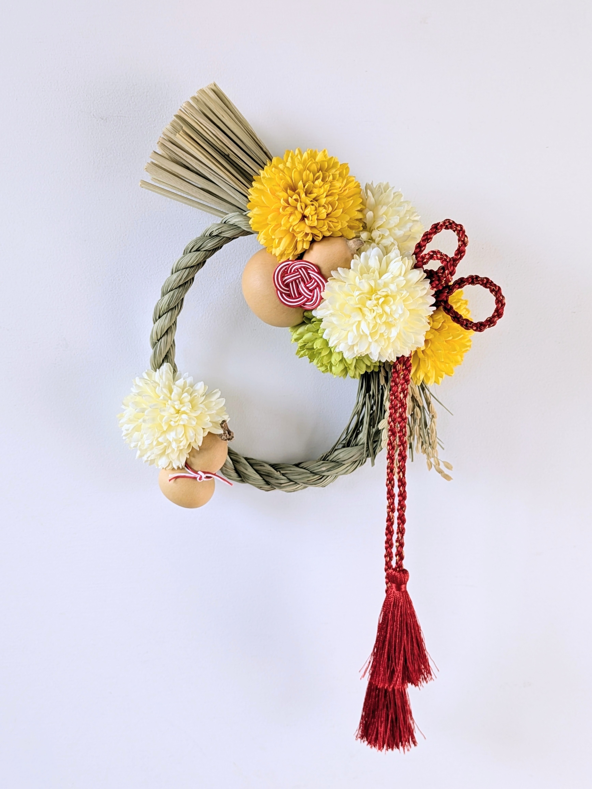 ピンポン菊のお正月飾り