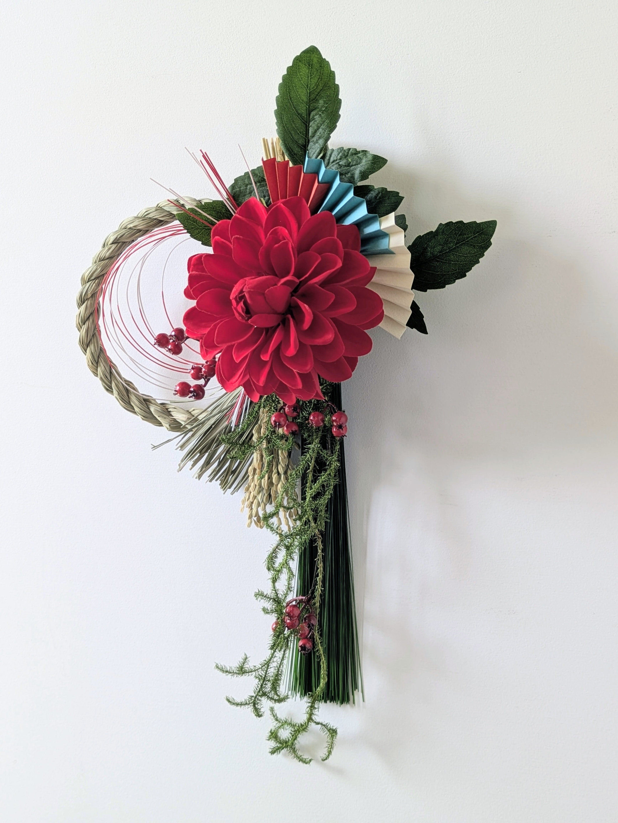 ダリアのお正月飾り